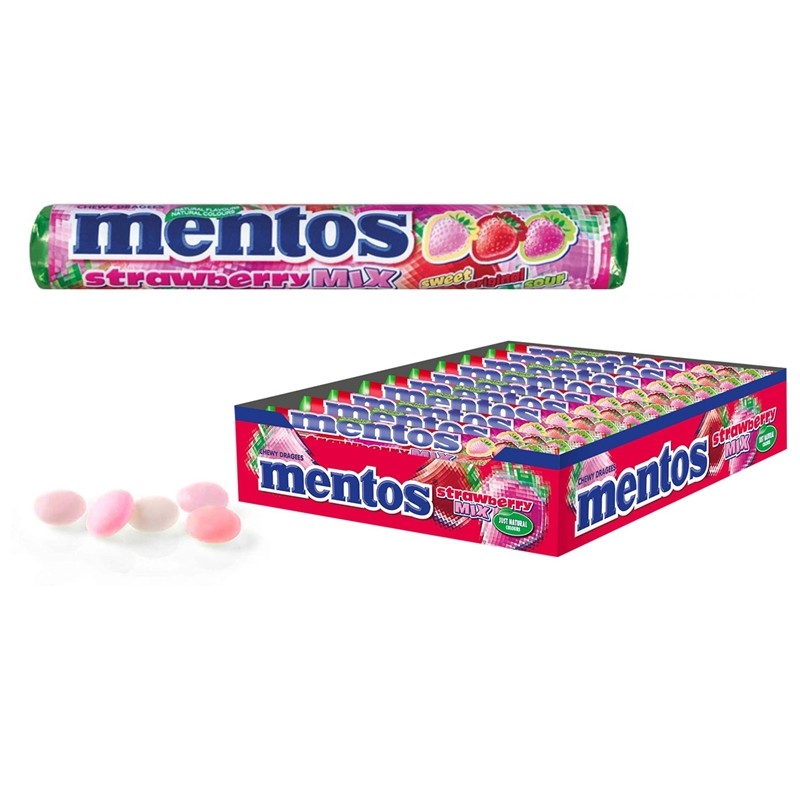MENTOS FRESA 20 UNDS - Imagen 3