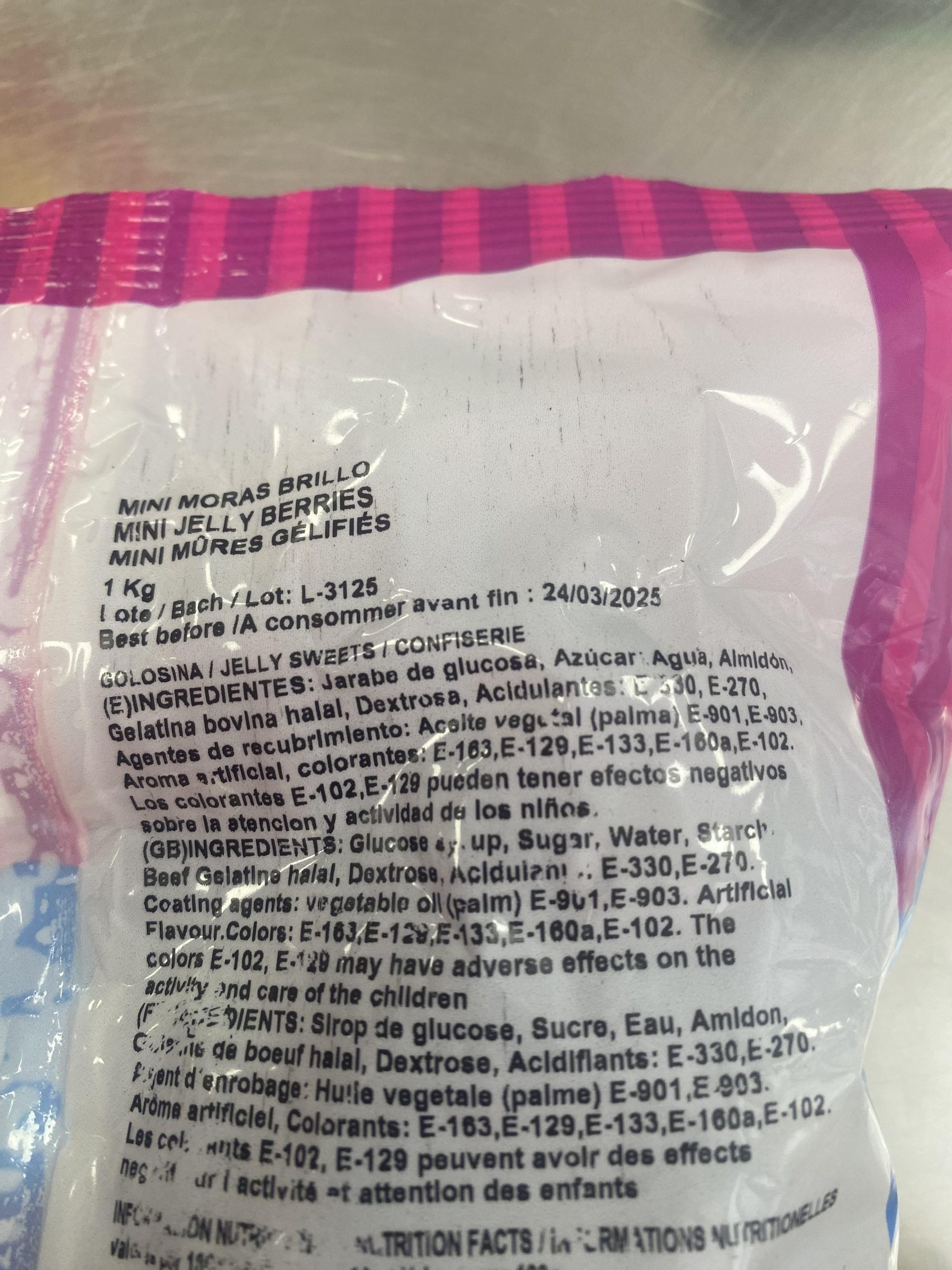 MINI MORAS BRILLO 1KG DULCEPLUS - Imagen 4
