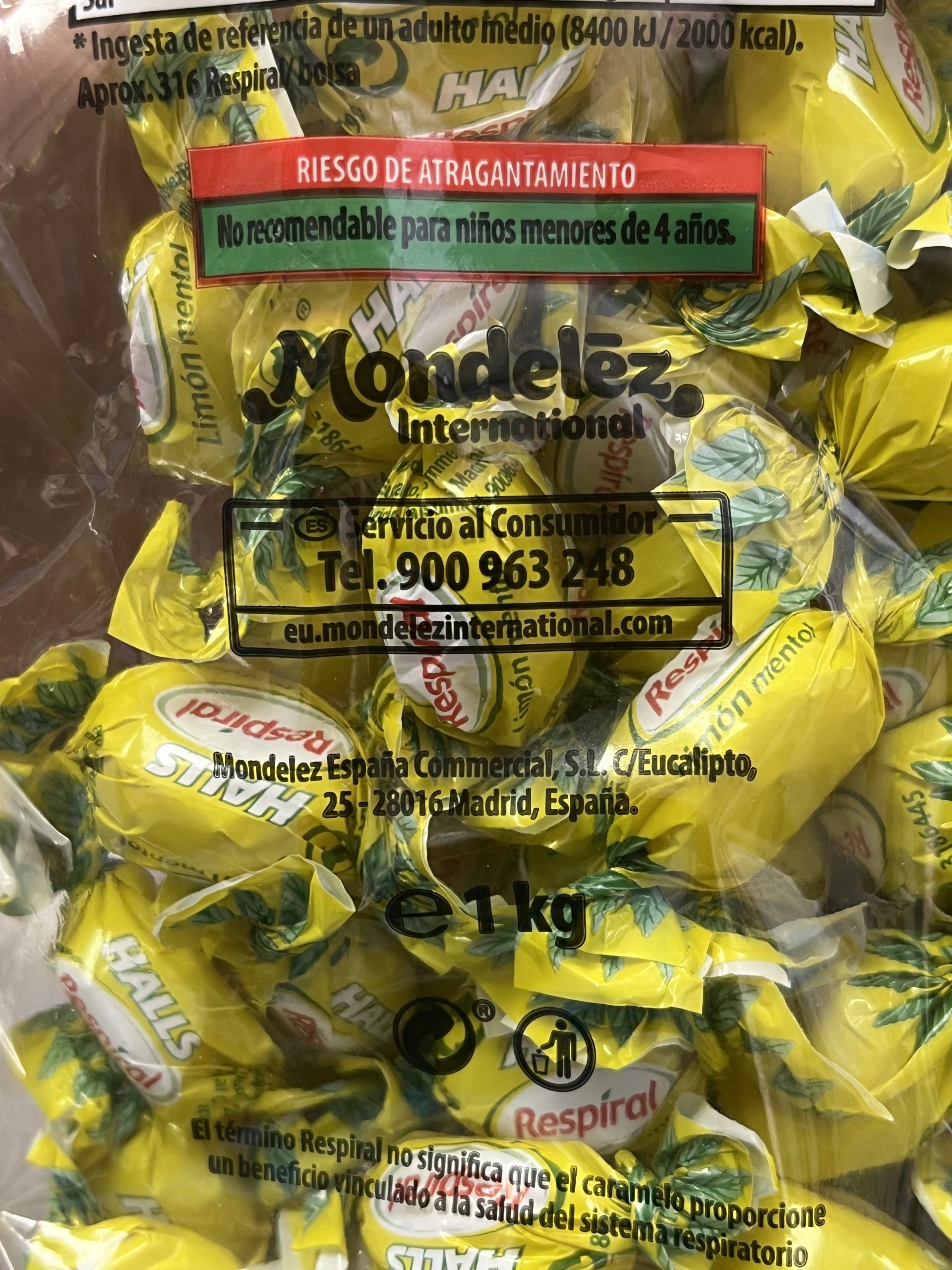 RESPIRAL LIMON-MENTOL 1 KG. - Imagen 6