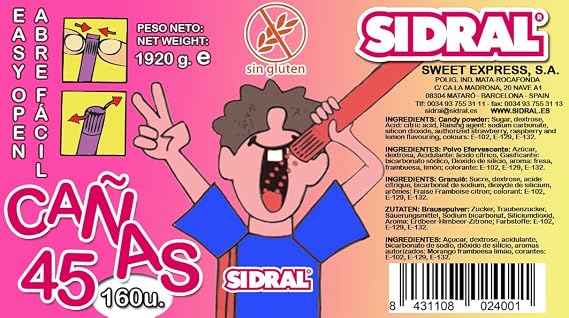 CAÑAS SIDRAL 160U 45CM + JARRA - Imagen 4