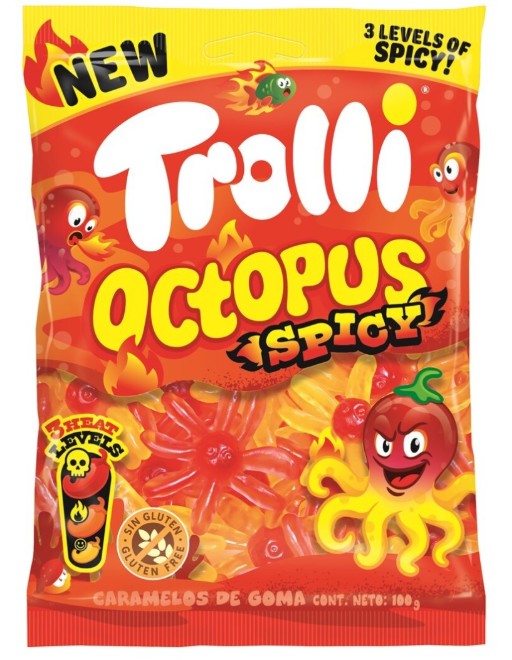Pulpos Picantes Trolli 1Kg.