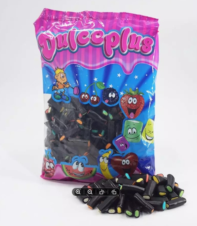 Taco Surtido Regaliz Negro Brillo 1Kg Dulceplus