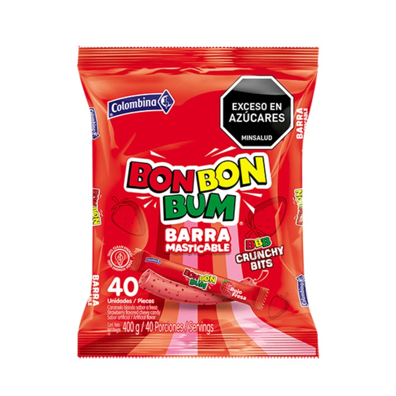 Barra Masticable Bon Bon Bum 40 Unds - Colombina