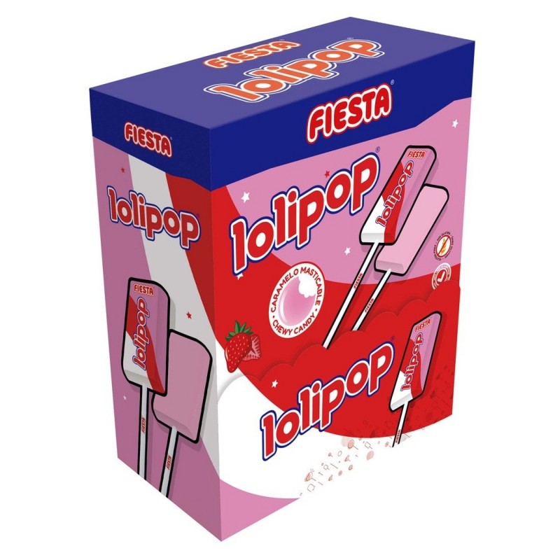 Lolipop Fresa 20 Unds - Fiesta