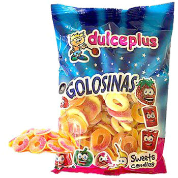 Aros Melocotón Pica 1 Kg Dulceplus