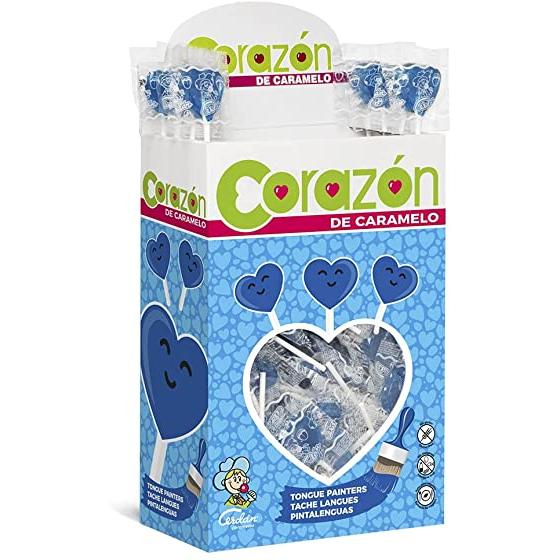Piruletas Corazon Cerdan Pintalenguas 100 Unds