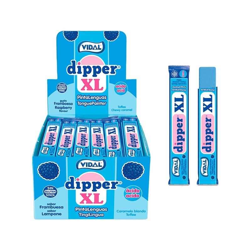 Dipper Xl Pintalenguas Frambuesa 100 U. - Vidal