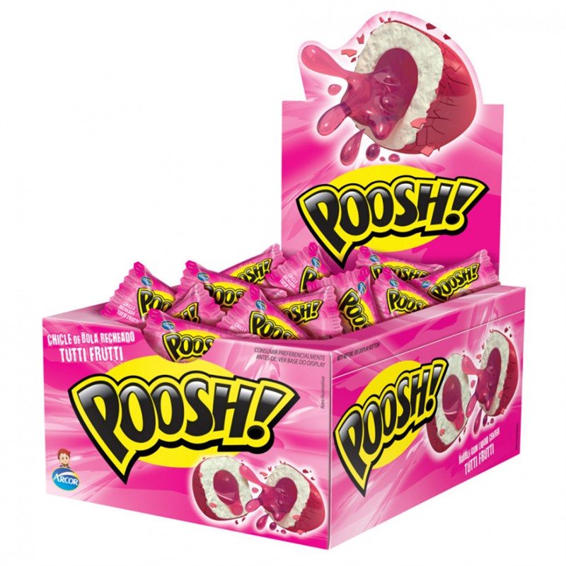 Poosh Tutti Frutti Chicles 40 Unds - Arcor